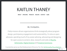 Tablet Screenshot of kaythaney.com